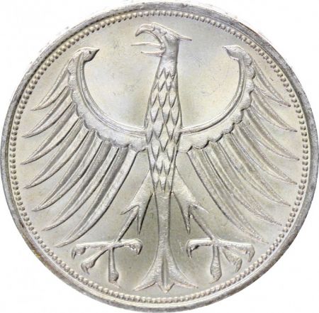 Allemagne 5 Mark Aigle Impérial - 1973 J
