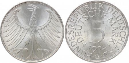 Allemagne 5 Mark Aigle Impérial - 1974 G