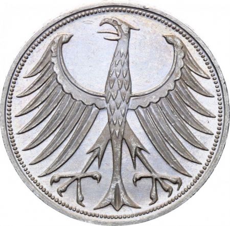 Allemagne 5 Mark Aigle Impérial - F - 1974
