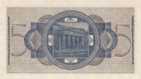 Allemagne 5 Reichsmark - ND (1940-1945) Série K - P.R.138 - Neuf