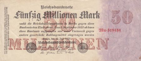 Allemagne 50 000 000 Mark 1923 - Série 23M