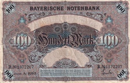 Allemagne 50 Mark - Bavière - Allégories assises - 01-01-1900 - Série B - P.S953a