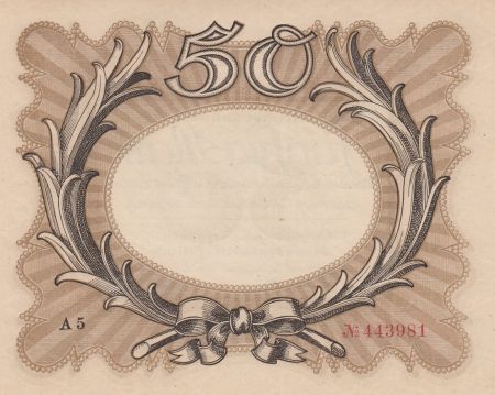 Allemagne 50 Mark Brun-olive, gris \'\'Egg Note\'\' - 1918 - p.Neuf - P.65
