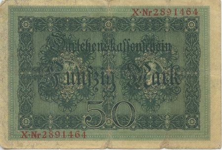 Allemagne 50 Mark Noir, rouge - Vert