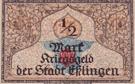Allemagne 50 Pfennig - Esslingen - Notgeld - 1921