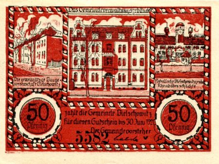 Allemagne 50 Pfennig, Bielschowitz - notgeld 1921 - NEUF