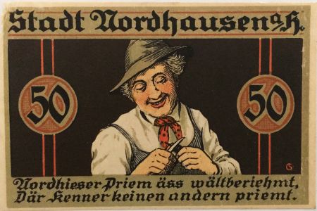 Allemagne 50 Pfennig, Nordhausen - notgeld 1921 - TB+