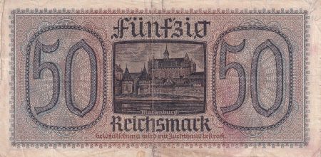 Allemagne 50 Reichsmark - Territoires occupés - Seconde Guerre mondiale - ND (1940-1945) - P.R140
