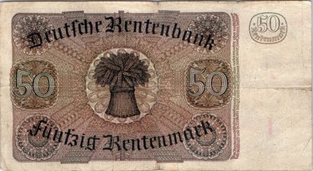 Allemagne 50 Rentenmark Freiherr vom Stein - 06-07-1934