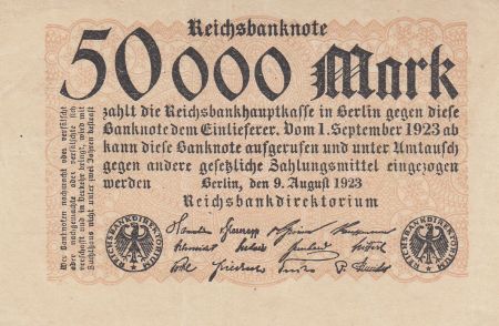 Allemagne 50000 Mark 1923