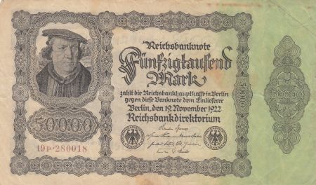 Allemagne 50000 Mark Bourgmaistre Brauweiler - 1922 Série 19P