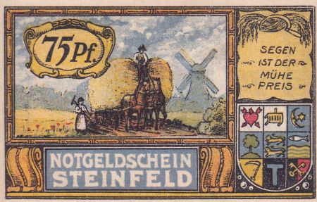 Allemagne 75 Pfennig - Steinfeld - Notgeld - 1921