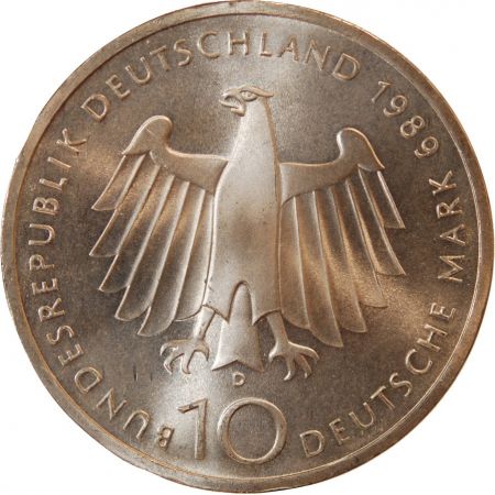 Allemagne ALLEMAGNE - 10 MARK ARGENT 1989 D - 2000 ANS DE BONN