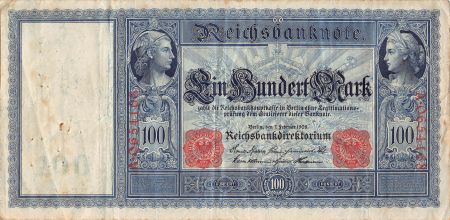 Allemagne ALLEMAGNE - 100 MARK 07/02/1908 SERIE A