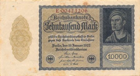 Allemagne ALLEMAGNE - 10000 MARK 1922