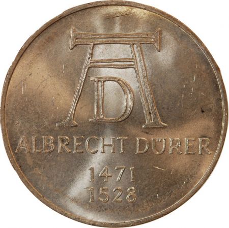 Allemagne ALLEMAGNE - 5 MARK ARGENT 1971 D MUNICH - ALBRECHT DÜRER