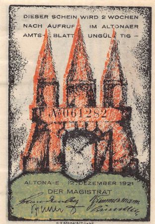 Allemagne ALLEMAGNE  ALTONA - 30 PFENNIG 1921