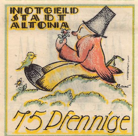 Allemagne ALLEMAGNE  ALTONA - 75 PFENNIG 1921