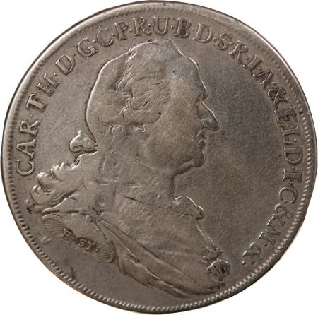 Allemagne ALLEMAGNE, BAVIERE, CHARLES THEODORE - THALER ARGENT - 1778 MUNICH