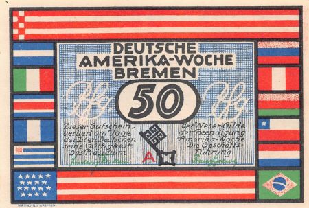 Allemagne ALLEMAGNE  BREME - 75 PFENNIG 1923