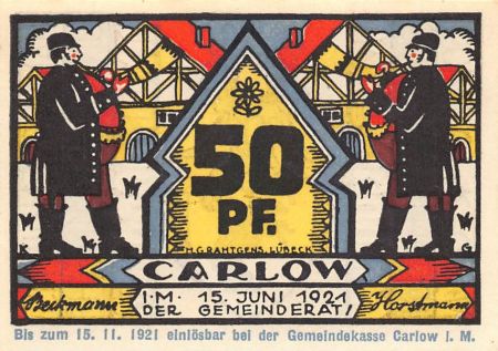 Allemagne ALLEMAGNE  CARLOW - 50 PFENNIG 1921