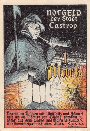 Allemagne ALLEMAGNE  CASTROP - 1 MARK 1921