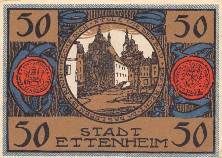 Allemagne ALLEMAGNE  ETTENHEIM - 50 PFENNIG 1922