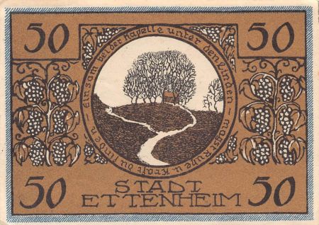 Allemagne ALLEMAGNE  ETTENHEIM - 50 PFENNIG 1922
