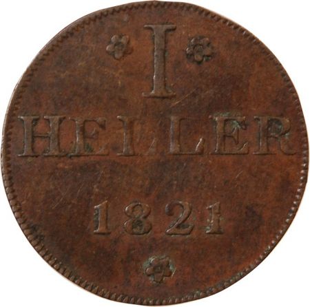Allemagne ALLEMAGNE  FRANCFORT-SUR-LE-MAIN - 1 HELLER 1821 F GB