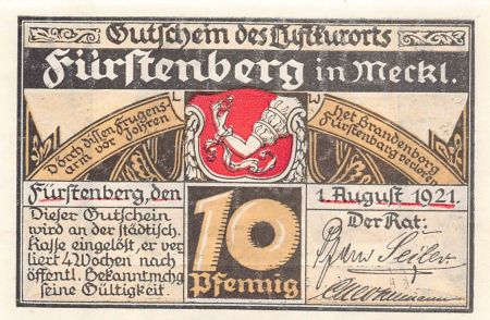 Allemagne Allemagne, Fürstenberg - 25 Pfennig 1921
