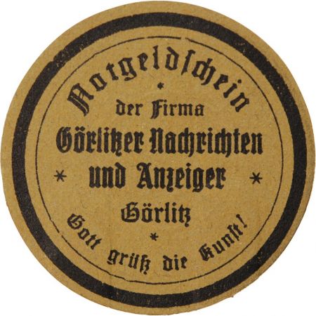 Allemagne ALLEMAGNE  GÖRLITZ - 10 PFENNIG 1920
