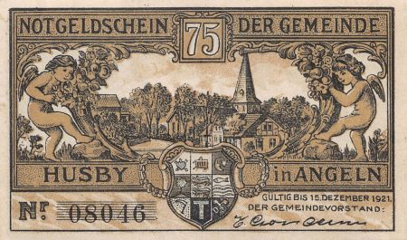 Allemagne ALLEMAGNE  HUSBY - 75 PFENNIG 1921