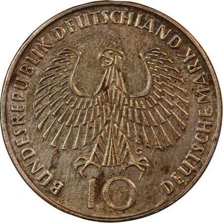 Allemagne ALLEMAGNE  JO de Munich - 10 MARK ARGENT 1972 G KARLSRUHE