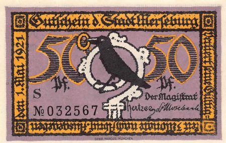Allemagne ALLEMAGNE  MERSEBURG - 50 PFENNIG 1921
