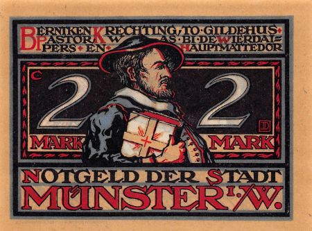 Allemagne ALLEMAGNE  MÜNSTER - 2 MARK 1921