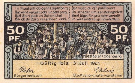 Allemagne ALLEMAGNE  NEUSTADT IN HOLSTEIN - 50 PFENNIG 1921