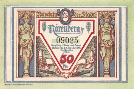Allemagne ALLEMAGNE  NÖRENBERG - 50 PFENNIG 1921