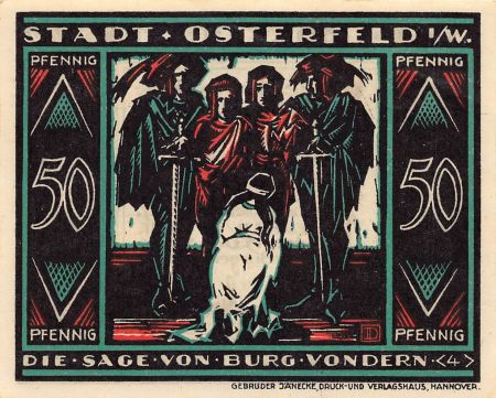 Allemagne ALLEMAGNE  OSTERFELD - 50 PFENNIG 1921