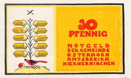 Allemagne ALLEMAGNE  OSTERHORN - 30 PFENNIG 1921