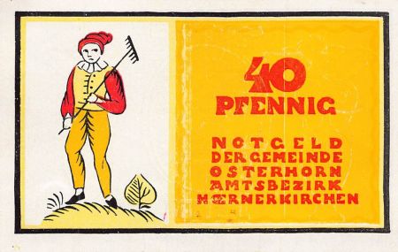 Allemagne ALLEMAGNE  OSTERHORN - 40 PFENNIG 1921