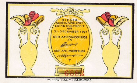 Allemagne ALLEMAGNE  OSTERHORN - 60 PFENNIG 1921