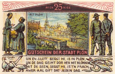 Allemagne ALLEMAGNE  PLÖN - 25 PFENNIG 1921