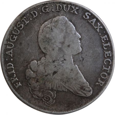 Allemagne ALLEMAGNE  SAXE  FREDERIC AUGUSTE - THALER ARGENT 1767