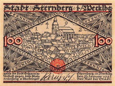 Allemagne ALLEMAGNE  STERNBERG - 100 PFENNIG 1922