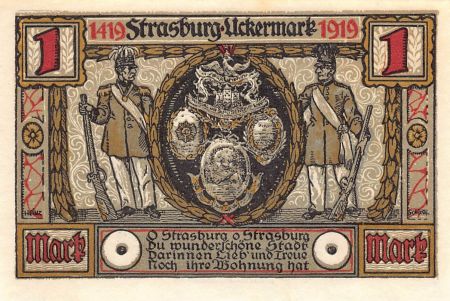 Allemagne ALLEMAGNE  STRASBURG - 1 MARK 1921