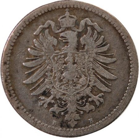 Allemagne ALLEMAGNE  WILHELM Ier - 50 PFENNIG ARGENT 1876 B HANOVRE