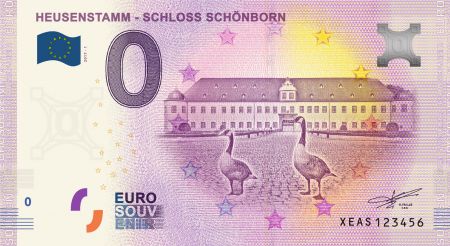 Allemagne Billet Allemagne 0 Euros Souvenir 2018 - Château de Heusentamm