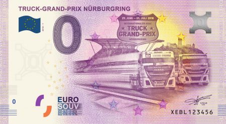 Allemagne Billet Allemagne 0 Euros Souvenir 2018 - Grand Prix Camion Nürburgring