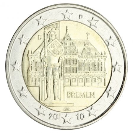 Allemagne Blister BU 5 x 2 Euros Commémo. Allemagne 2010 - Brême (les 5 ateliers)