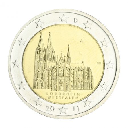 Allemagne Blister BU 5 x 2 Euros Commémo. Allemagne 2011 - Rhénanie-du-Nord  Westphalie (les 5 ateliers)